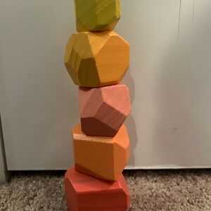 Lovevery Colorful Wooden Stacking Blocks